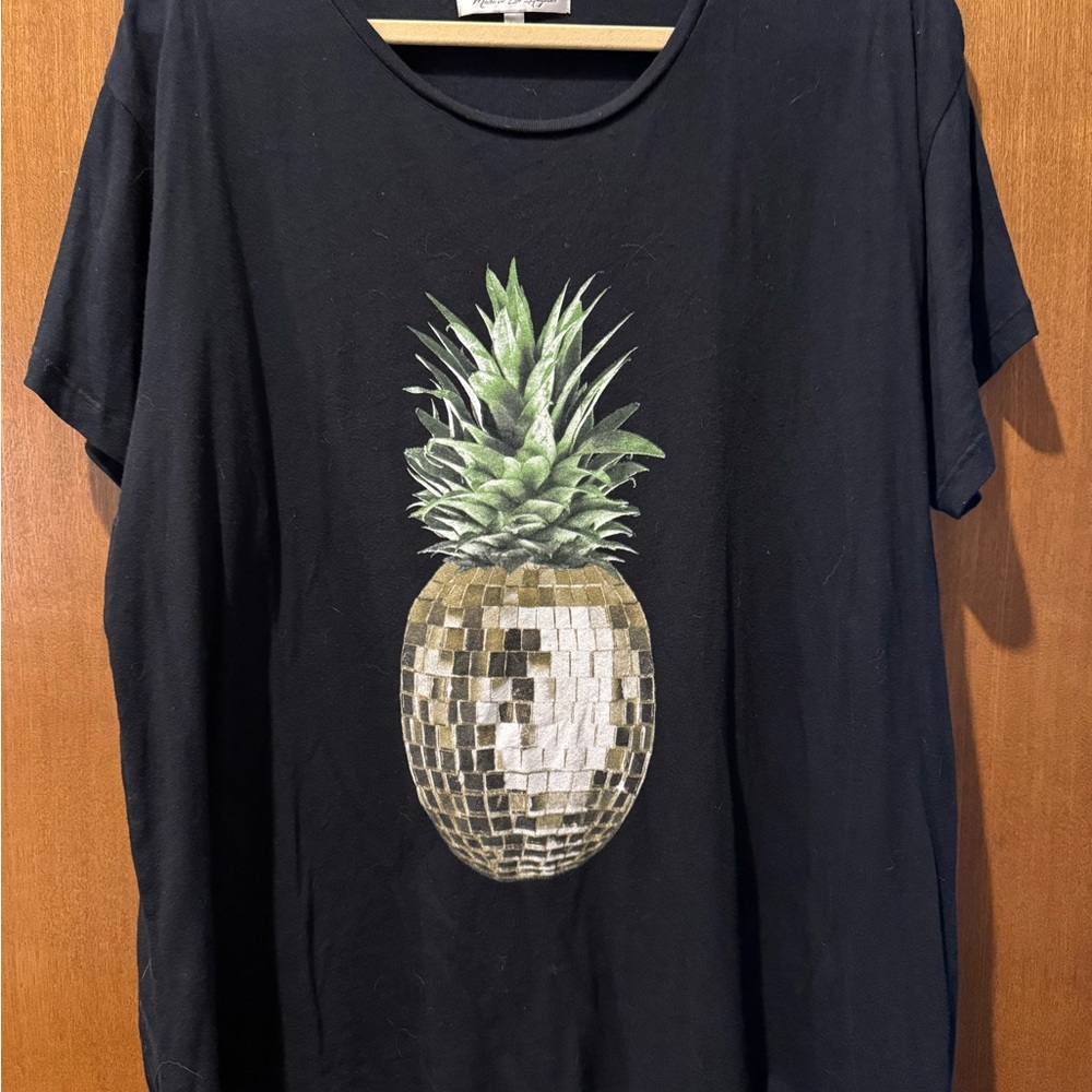 Wild fox couture T-Shirt with disco Pineapple Design